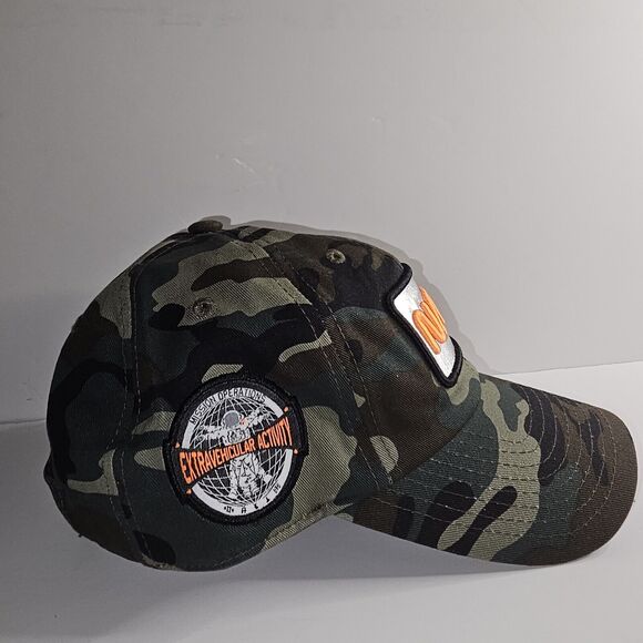 NASA Camo Baseball Hat REFLECTIVE Logo Patches + Stitching Adjustable Camoflauge - Picture 6 of 14